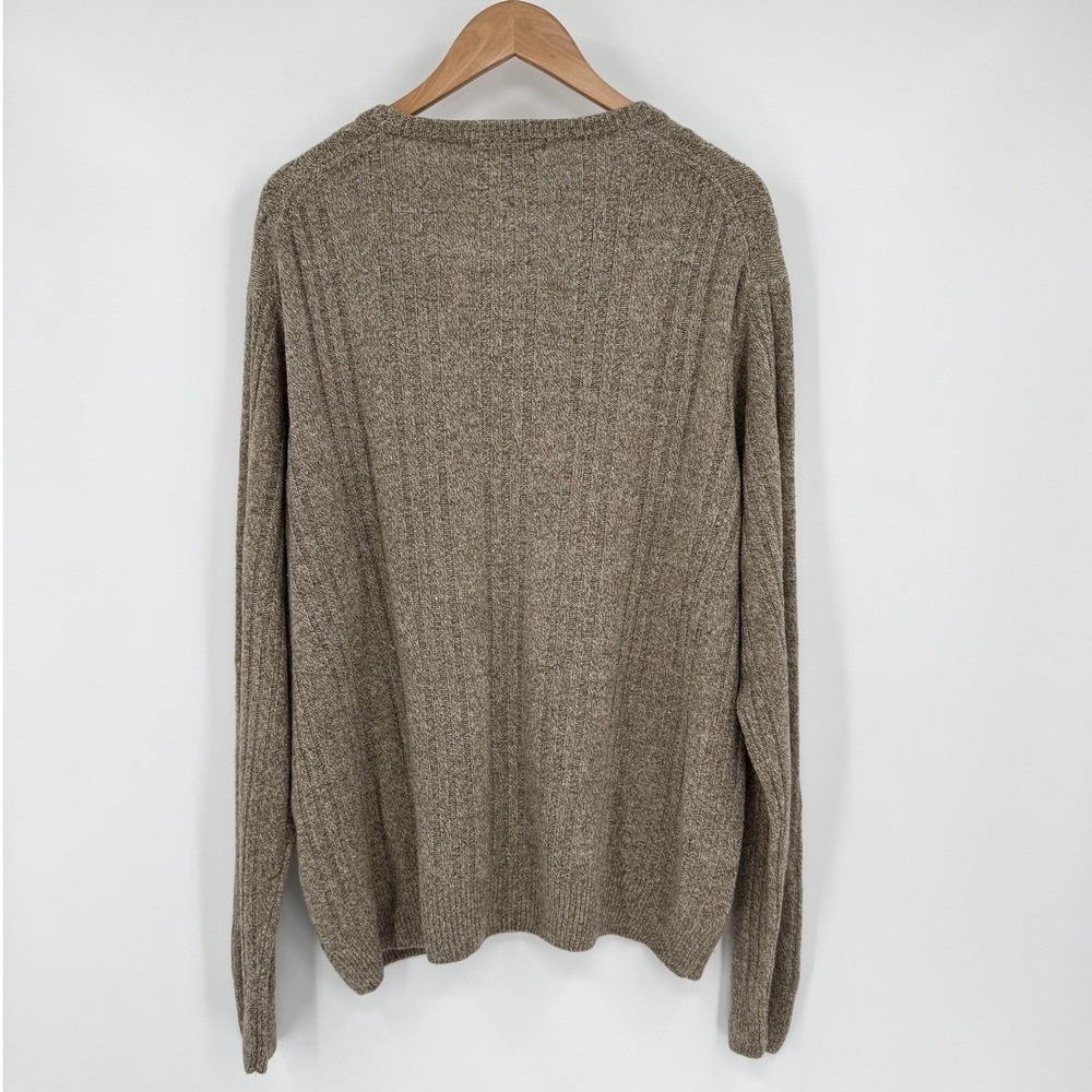 Geoffrey Beene Tan Lightweight Long Sleeve Cable Knit Sweater Men's XXL - Picture 6 of 11